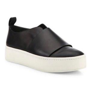 Vince Wallace Leather Platform Skate Sneaker